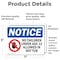 Signmission No Children Under Age 12 Allowed Sign, Vinyl Decal, 7in W x 5in L, 2PK OS-2PACK-NS-D-57-L-14448 - alternate 4